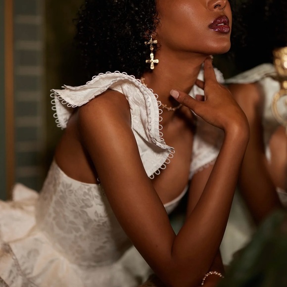 The Patisserie Dress in Coconut Macaron - 6 / Coconut Macaron × 1 - Picture 3 of 6